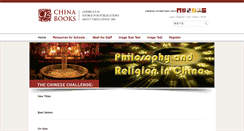 Desktop Screenshot of chinabooks.com